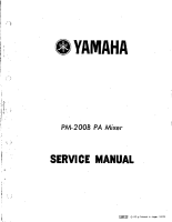 Yamaha PM-200-BPA - Service Manual 